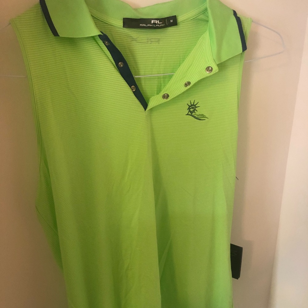 Green golf tank top